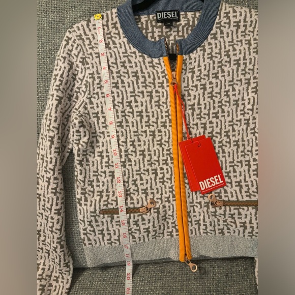 Diesel Monogram Cardigan S Authentic ( matching set available medium size skirt) - Picture 16 of 16